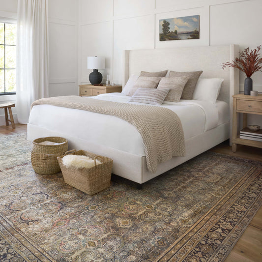 Alexander Home Isabelle Olive Tone Oriental Pattern Printed Area Rug