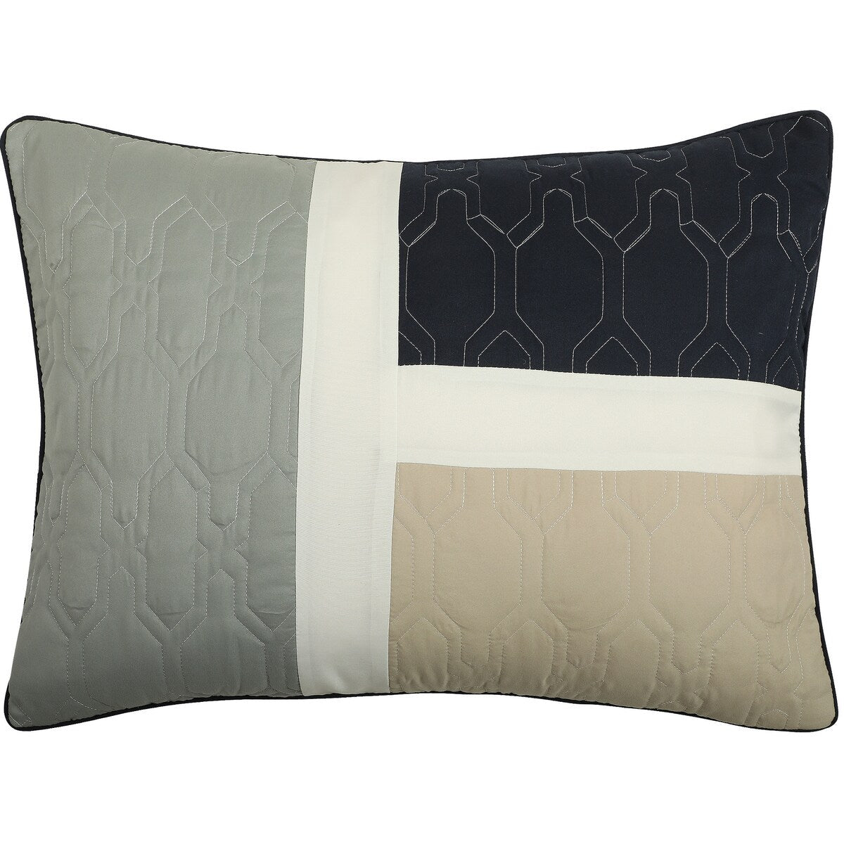 Nanshing Blake 7 Piece Modern Colorblock Comforter Set