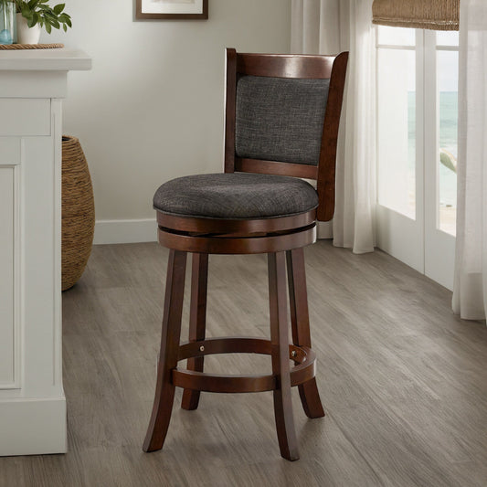 Tabouret pivotant à dossier rembourré Rovinj