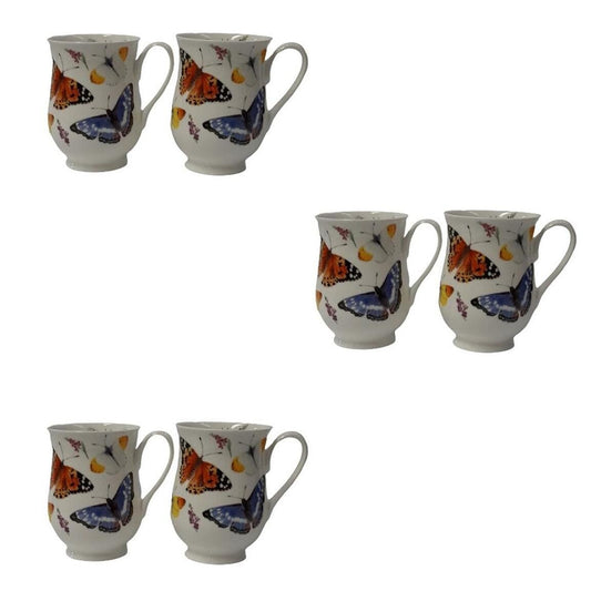 Tasse Roy Kirkham Eleanor Jardin de papillons (lot de 6)