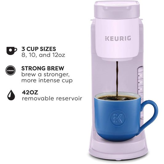 Cafetière K-Cup à dose unique, 3 tailles d'infusion, infusion forte, réservoir de 1,27 l, lavande