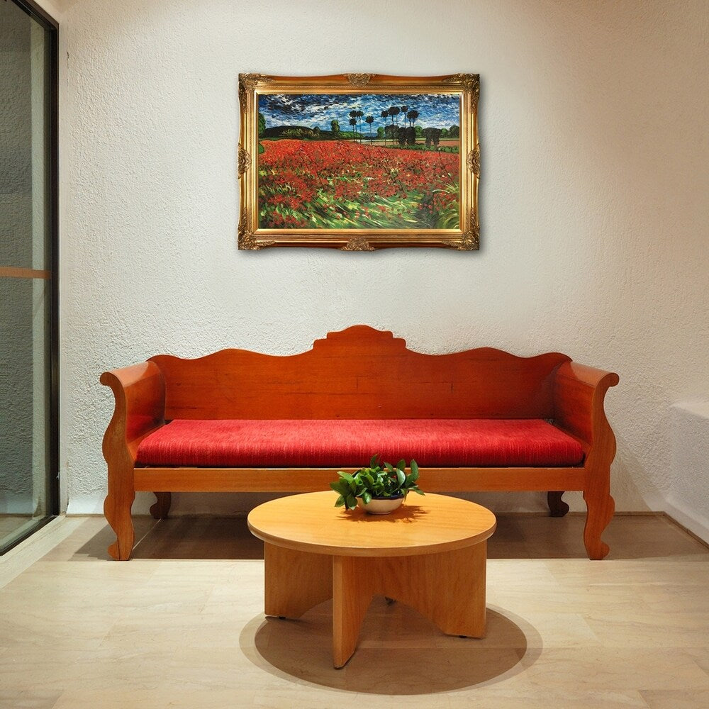 Reproduction à l'huile peinte à la main du « Champ de coquelicots » de Vincent Van Gogh