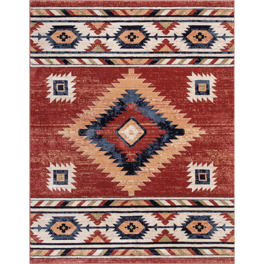 Well Woven Tulsa Lea Southwestern Tribal Area Rug