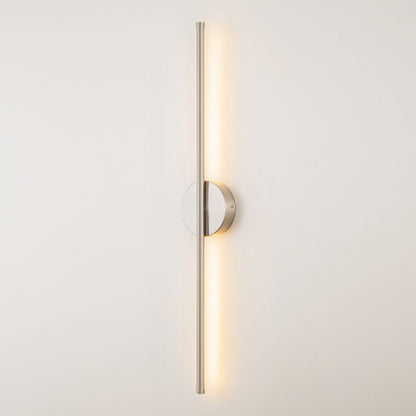 1-Light Black/ Gold/ Nickel Modern Long Linear Strip Wall Sconce Dimmable LED Bathroom Vanity Light