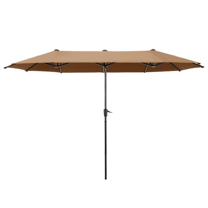 MAISON ARTS 13ft Double -Sided Patio Umbrella Extra Large with Crank