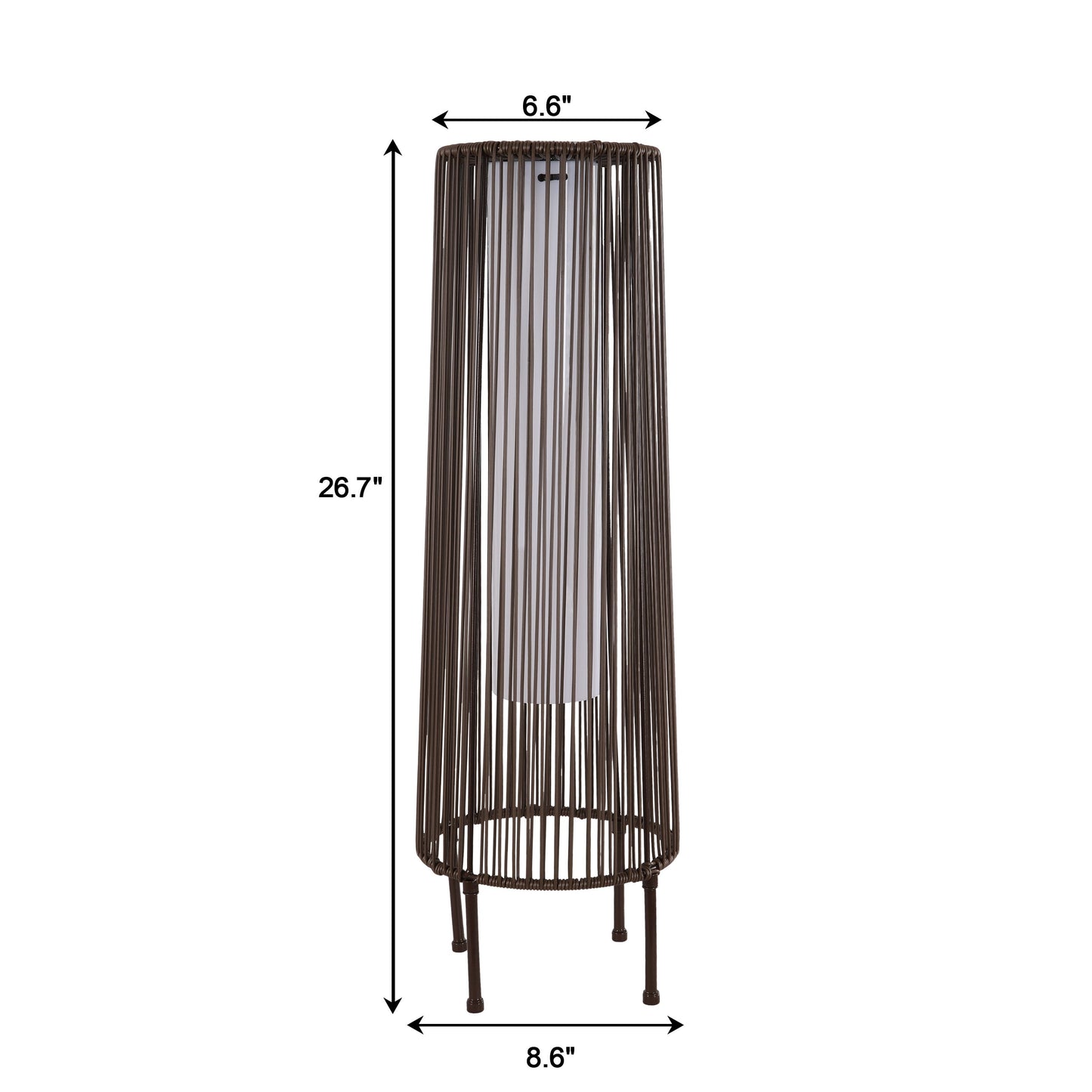 2 Pack Outdoor Solar Light Floor Lamps