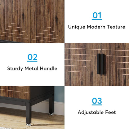 Meuble de rangement à chaussures moderne avec portes, 20 paires, 6 niveaux, pour entrée