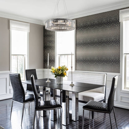 Lustre de ferme de 63 cm à 8 lumières, lustre en cristal, lustre tambour pour salle à manger, salon, chambre à coucher, cuisine