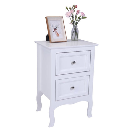 Country Style Two-Drawer Nightstand- Set of 2