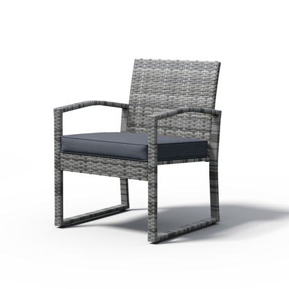 3-pc. Outdoor Cushioned Wicker Chat Set