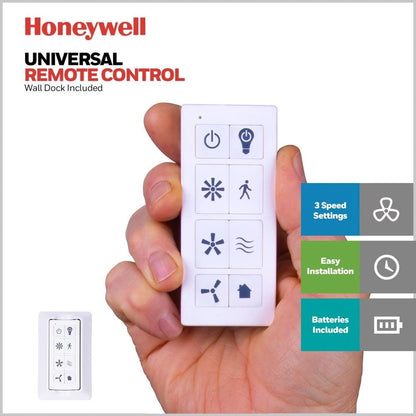 Ventilateur de plafond Honeywell Carmel 48 avec éclairage intégré et télécommande