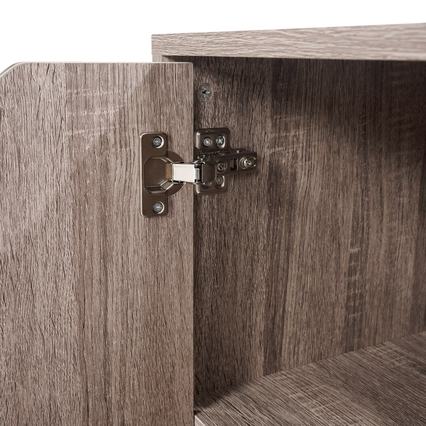 5-Drawer Wood Storage Dresser Cabinet with Wheels - Craft Organizer and Makeup Drawer Unit for Closet and Bedroom