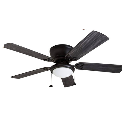 52 Prominence Home Benton Traditional Indoor LED Ceiling Fan with Light, Pull Chains