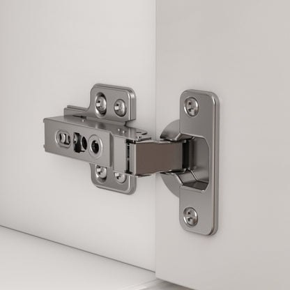 Buffet blanc laqué de 59,1 pouces, style contemporain et moderne du milieu du siècle