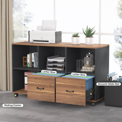 Bureau d'ordinateur en L de 63 pouces avec classeur latéral de 47 pouces, ensemble de bureau exécutif pour la maison