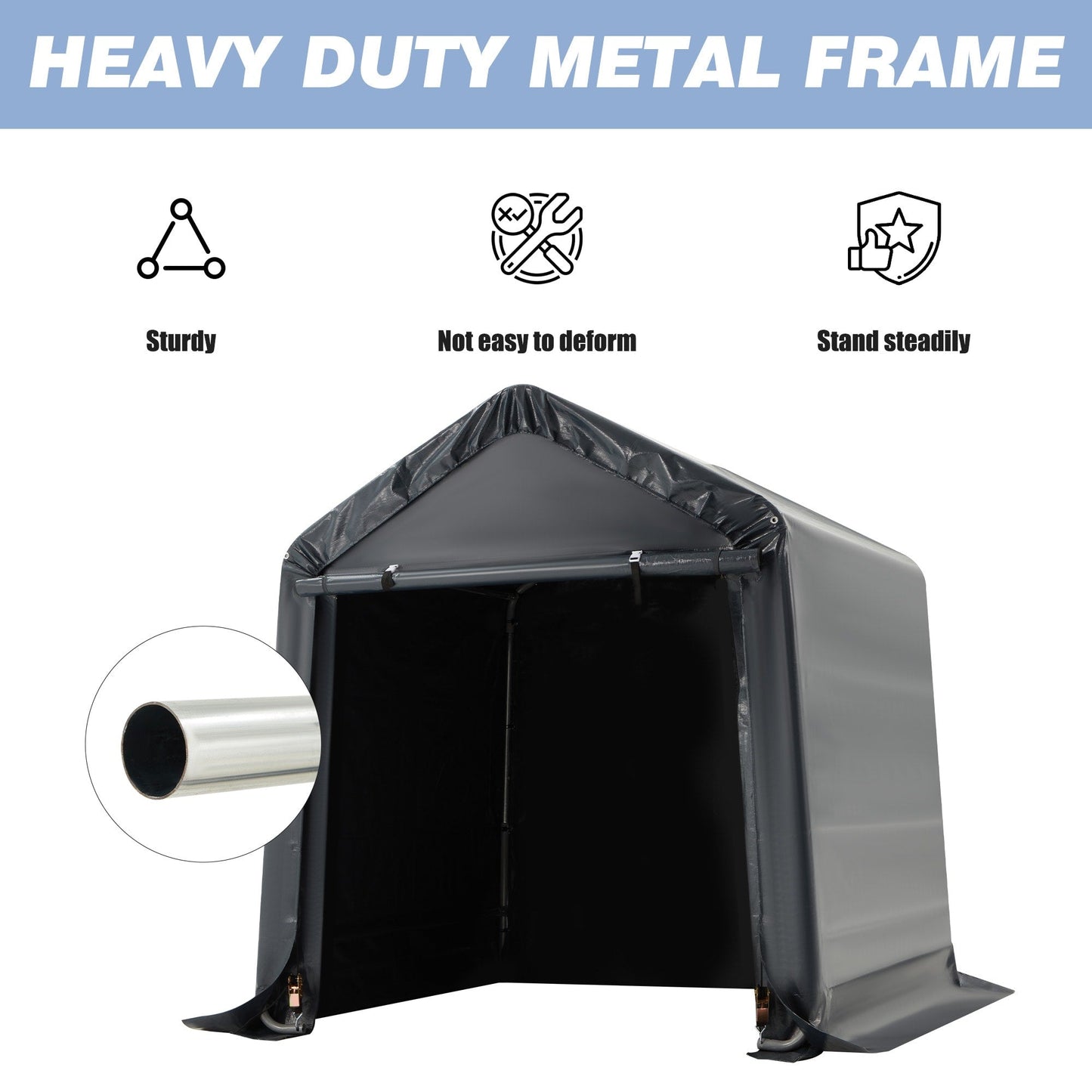 Abri de jardin et abri d'auto extérieur : abri portable pour vélos, motos et rangement de jardin