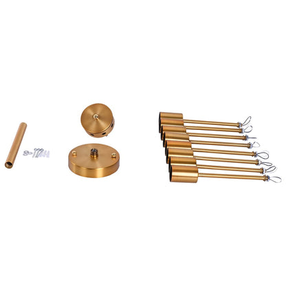 Black/ Gold Sputnik Semi Flush Mount Lamp Close to Ceiling Light Fixture for Living Room/ Kitchen/ Office/ Bedroom/ Foyer