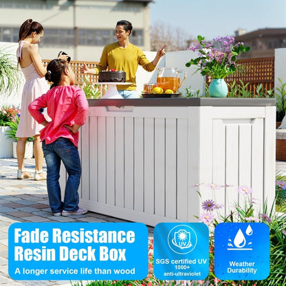 Outdoor Patio Storage Resin Lockable Deck Box