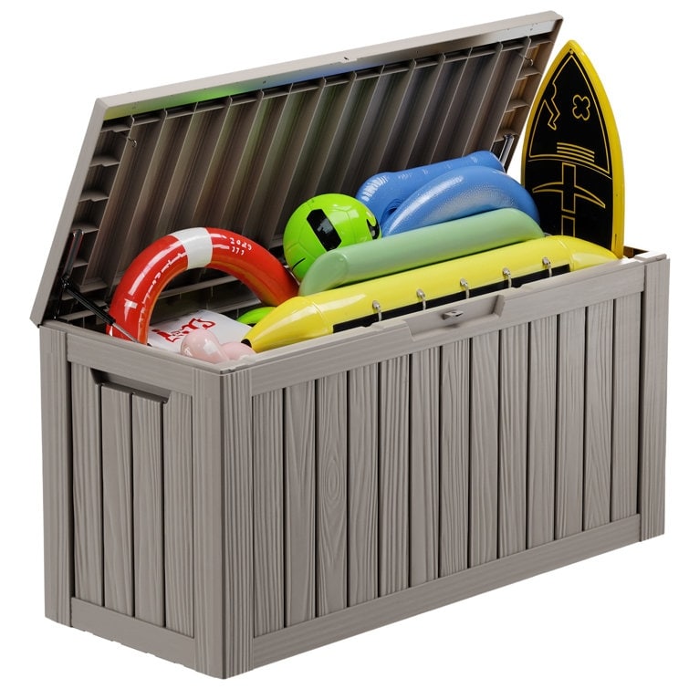 Outdoor Patio Storage Resin Lockable Deck Box