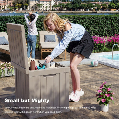 Outdoor Patio Storage Resin Lockable Deck Box