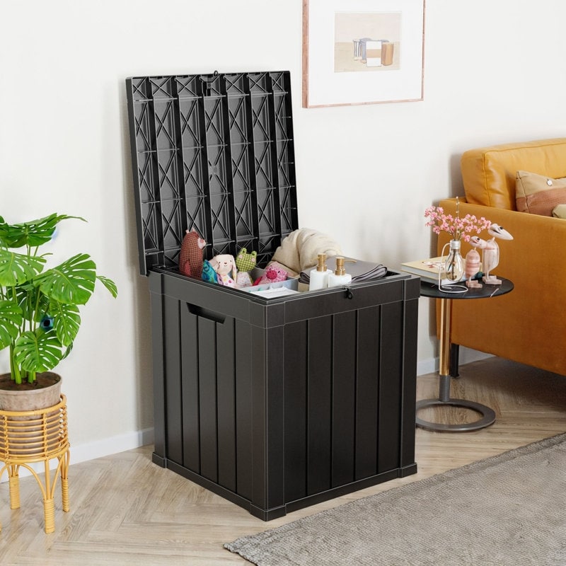 Outdoor Patio Storage Resin Lockable Deck Box