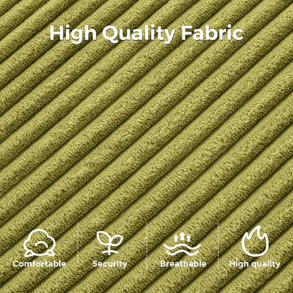 Canapé-lit pliant en velours côtelé 8 places, simple