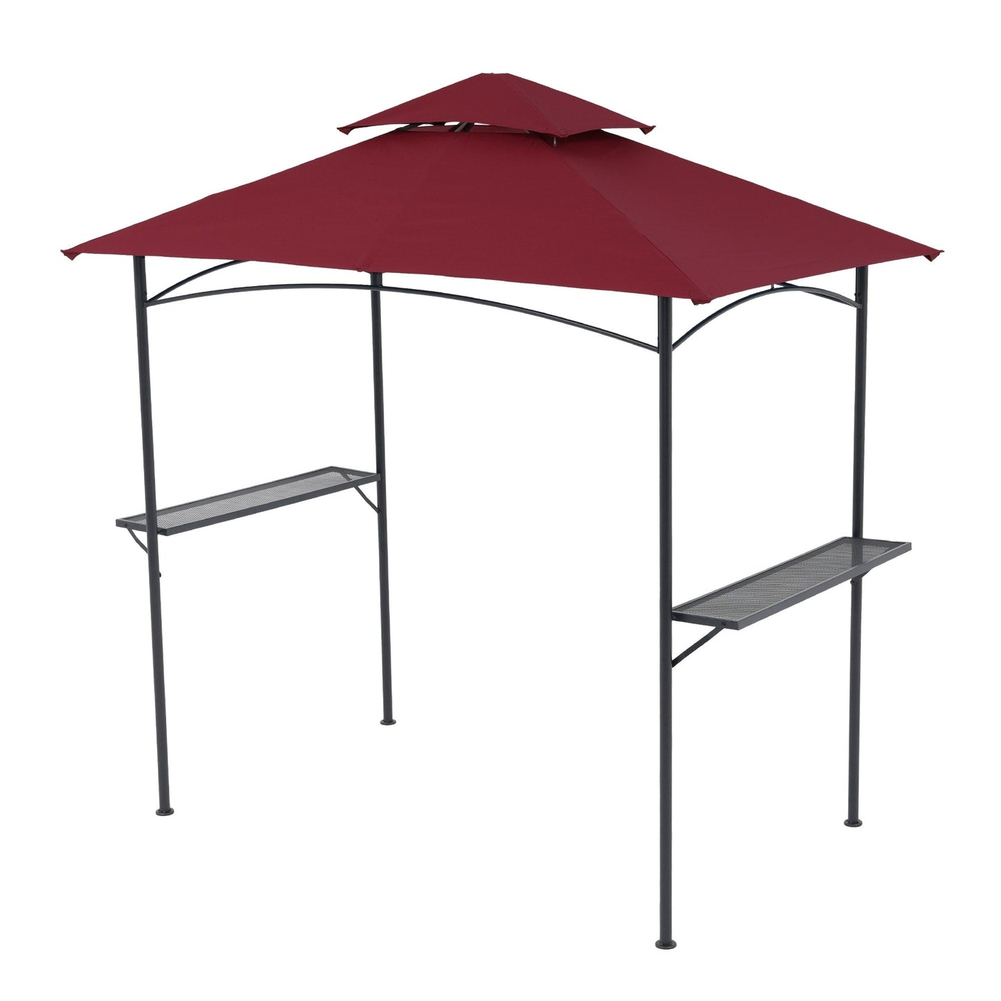 8' x 5' Outdoor Rainproof Grill Gazebo With Double Layer Vented Design