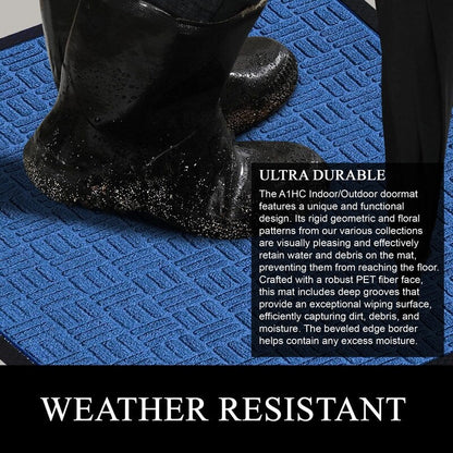 A1HC New Durable and Versatile Polypropylene Rubber Door Mat All Weather Inside Outside Door Mat