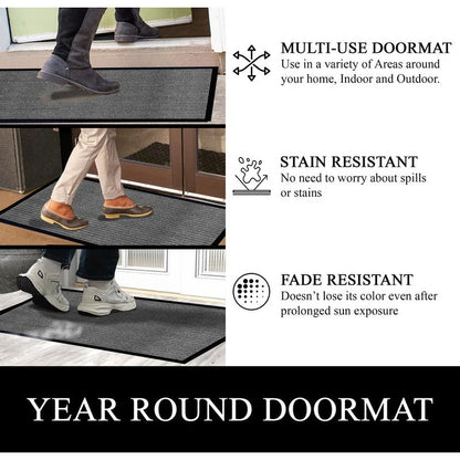 A1HC New Durable and Versatile Polypropylene Rubber Door Mat All Weather Inside Outside Door Mat