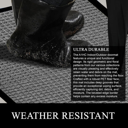 A1HC New Durable and Versatile Polypropylene Rubber Door Mat All Weather Inside Outside Door Mat
