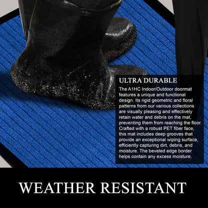 A1HC New Durable and Versatile Polypropylene Rubber Door Mat All Weather Inside Outside Door Mat