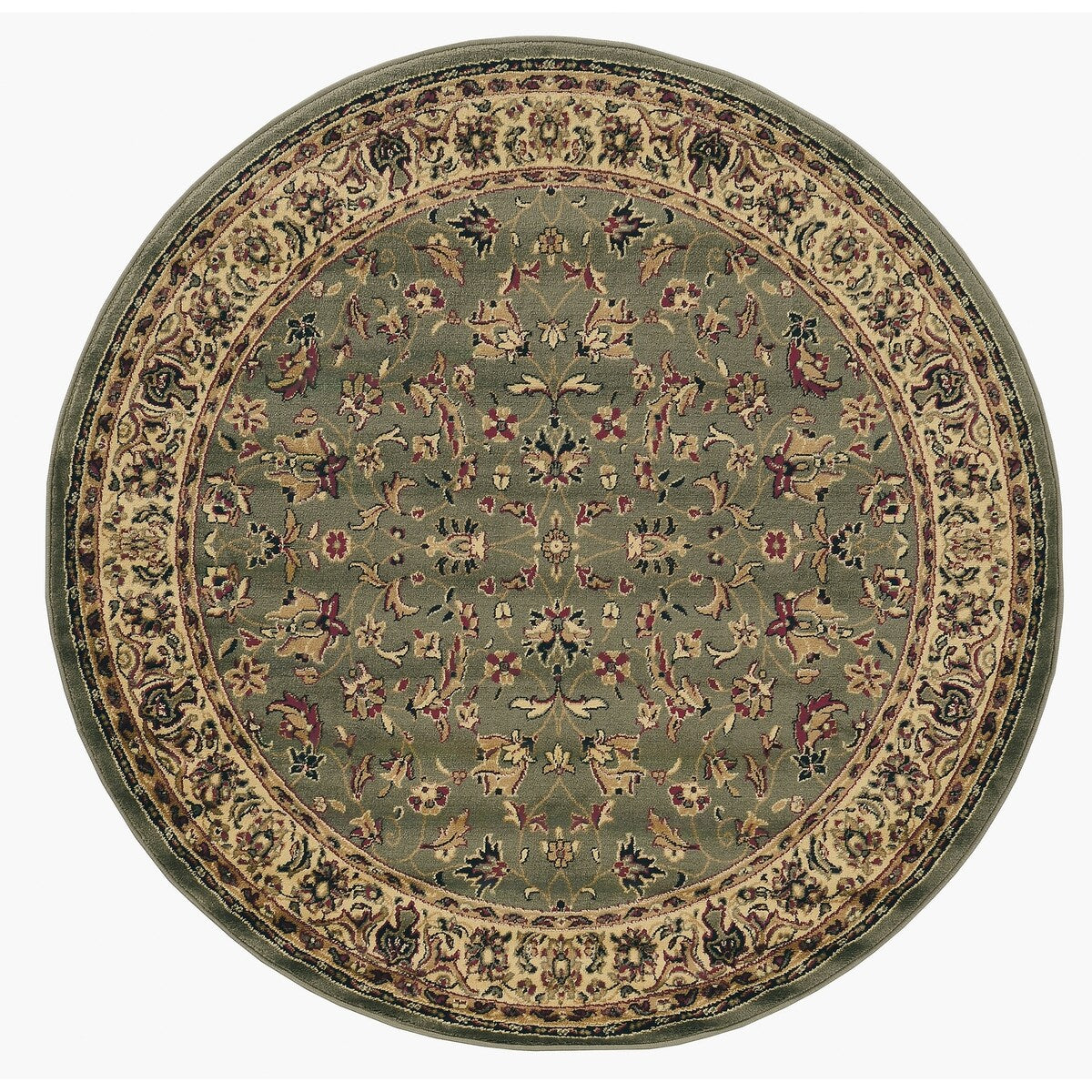 Admire Home Living Caroline Traditional Floral Sarouk Pattern Area Rug
