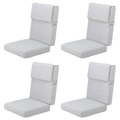 Lot de 4 coussins de chaise à dossier haut Aoodor Patio, 46 ​​x 21 x 4 pouces (coussins uniquement)