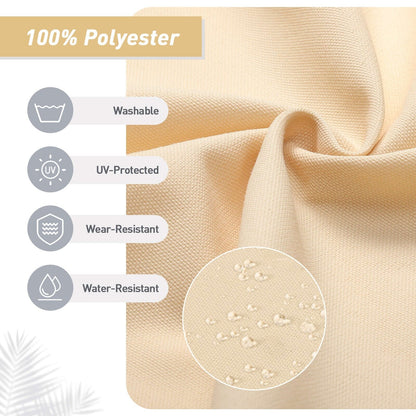 Lot de 4 coussins de chaise à dossier haut Aoodor Patio, 46 ​​x 21 x 4 pouces (coussins uniquement)