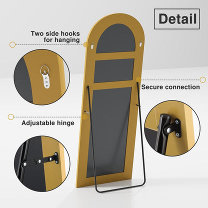 Miroir mural sur pied arqué Dovelina