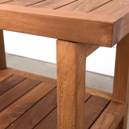 Table/banc de douche en teck indonésien Aurora Home