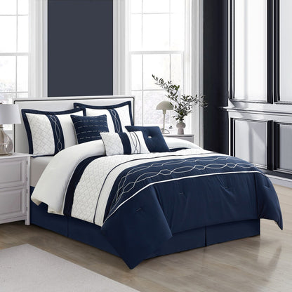 Bellerose 7 Piece Modern Geometric Comforter Set