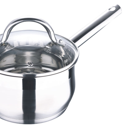 Ensemble de 12 casseroles Bergner en acier inoxydable, compatible lave-vaisselle et induction