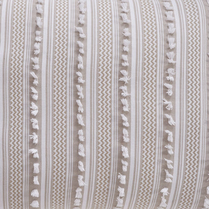 Better Trends Angelique Comforter Set 100% Cotton Tufted Soft Plush Chenille Elegant Stripes Machine Washable & Tumble Dry