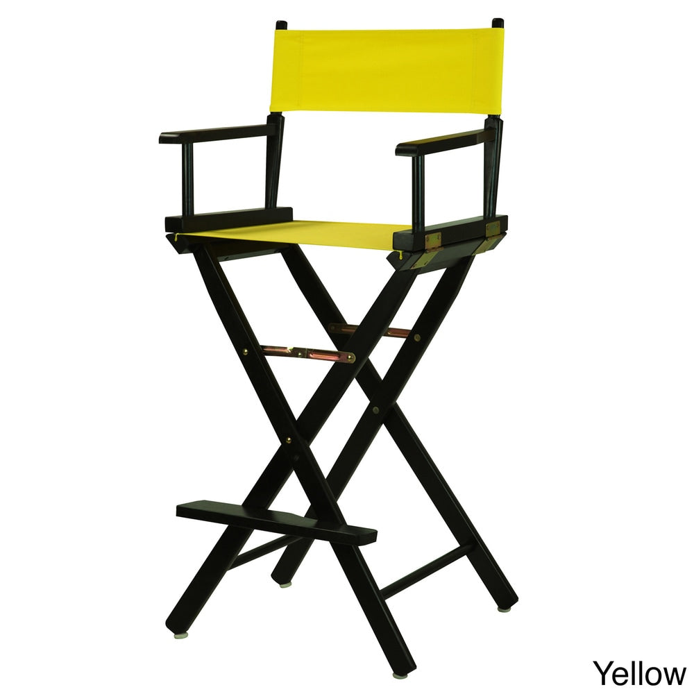 Black Frame 30-inch Director's Chair