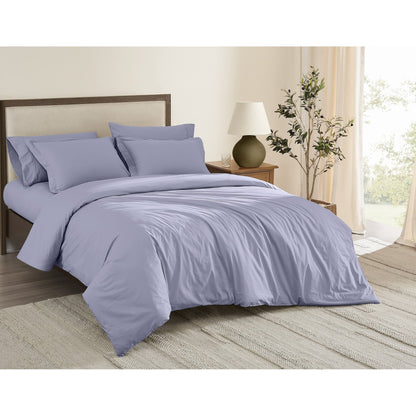 Brooklyn Loom Tight-Weave Cotton Percale Duvet Set
