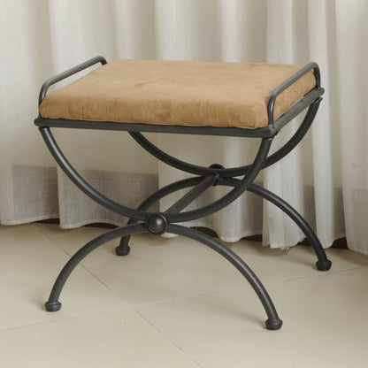Cambridge Iron Vanity Stool with Cushion