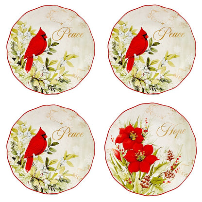 Service de table 16 pièces certifié Winter's Medley, service pour 4 personnes