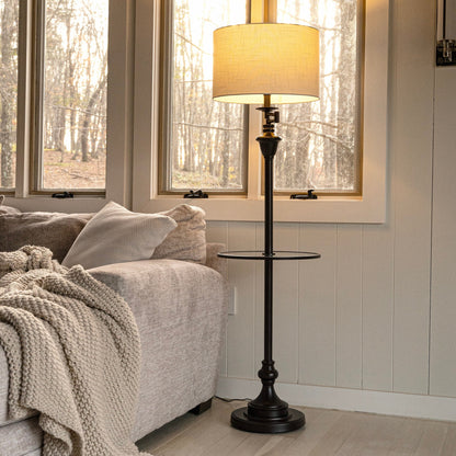 Lampe de table Choi 22 Chinoiserie, bleu/blanc (lot de 2) par JONATHAN Y