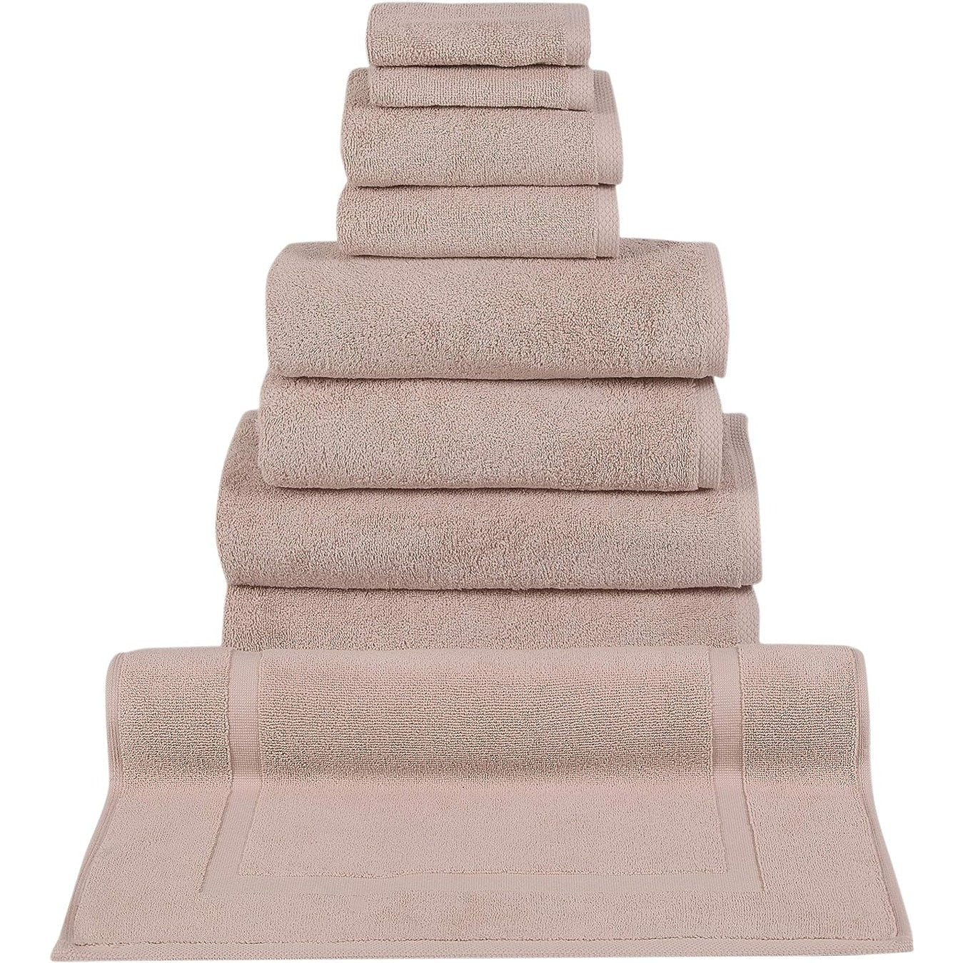 CTT %100 Turkish Cotton Towel Set 8 or 9 Pcs Quick Dry and Absorbent