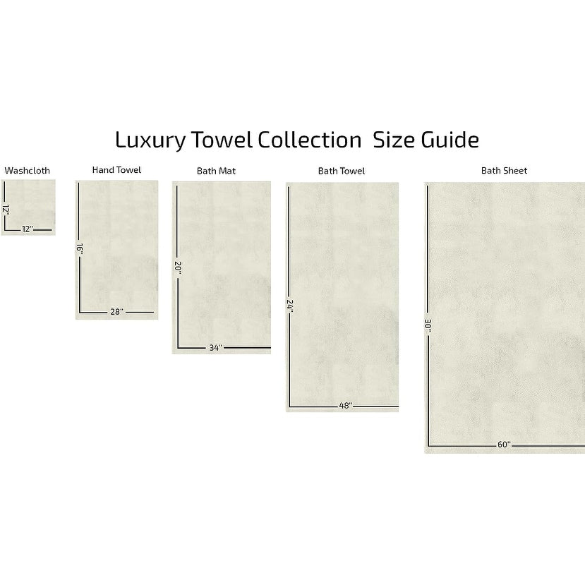 CTT %100 Turkish Cotton Towel Set 8 or 9 Pcs Quick Dry and Absorbent