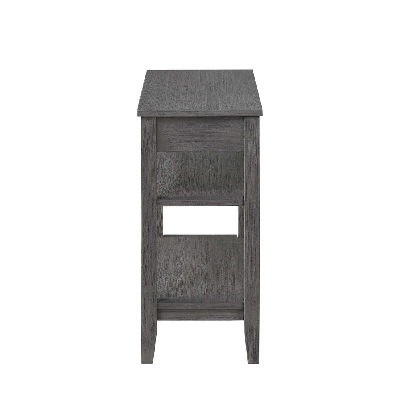 Convenience Concepts American Heritage 1 Drawer Chairside End Table with Shelves