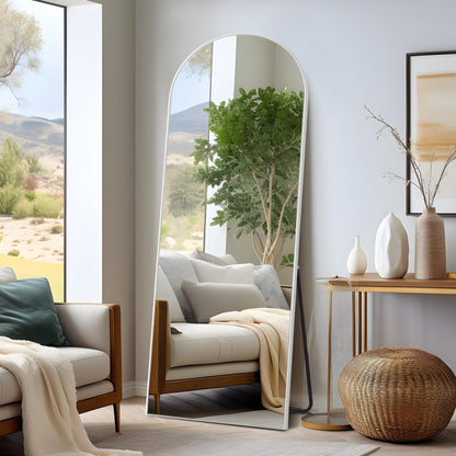 Miroir mural sur pied arqué Dovelina
