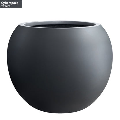 DreamPatio Riverside Fiberstone Modern Sphere Planter for Indoor/Outdoor