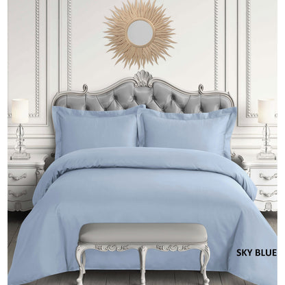 Egyptian Cotton Sateen 600 Thread Count Oversized Duvet Cover Set